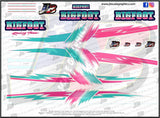 Pink & Teal BIGFOOT® (BOTH VERSIONS) 1:10 Scale Decal Set