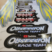 Obsession Racing Obsessed Monster Truck 1:10th Scale Decal Package